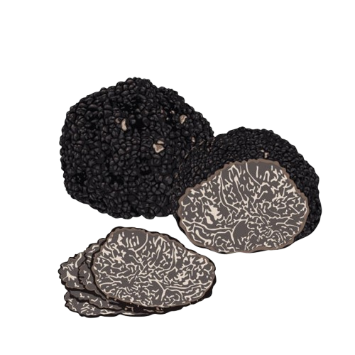 Truffle black & white icon